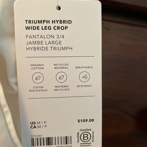 Athleta TRIUMPH HYBRID WIDE LEG CROP - Picture 6 of 7